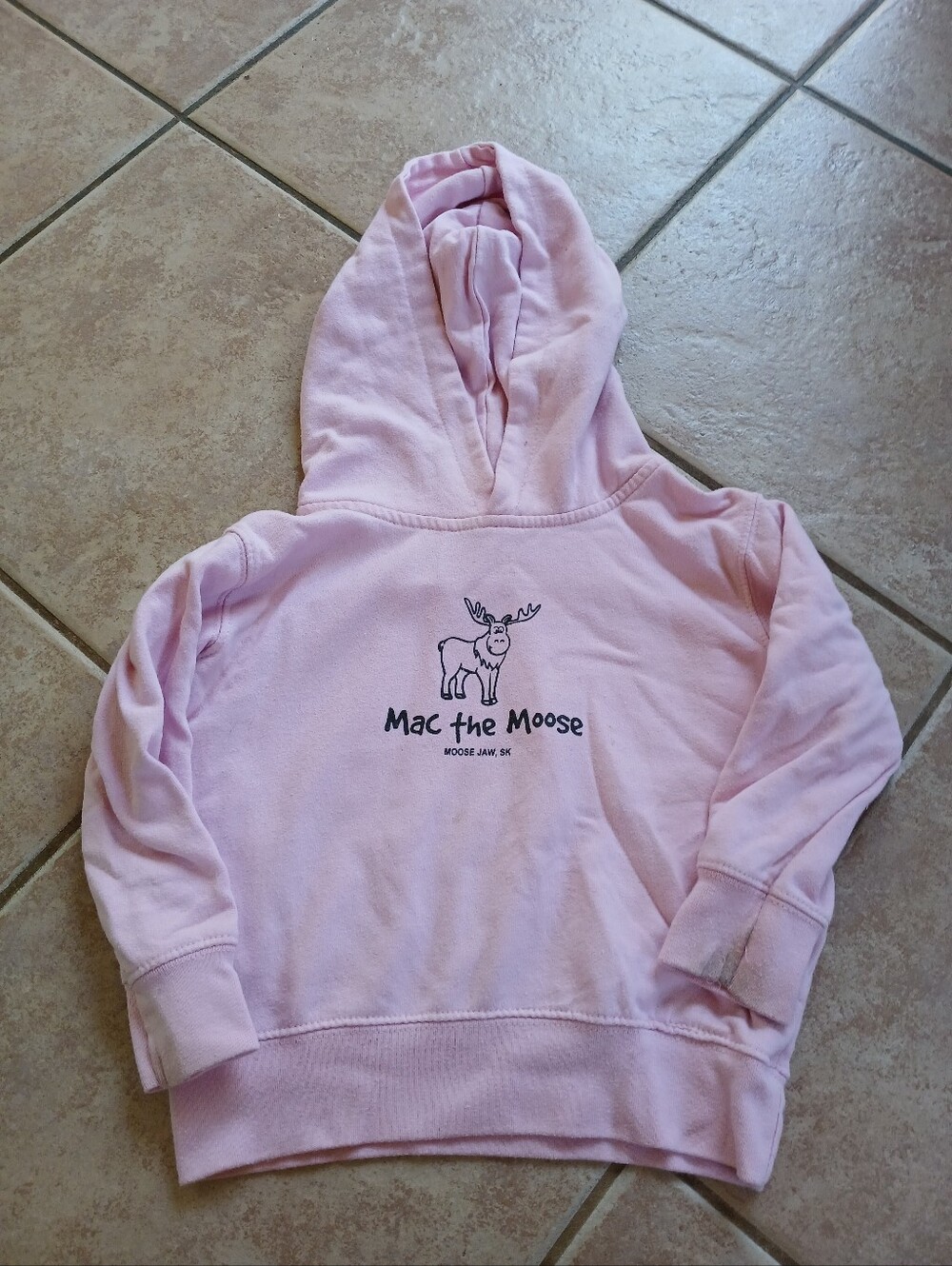 Moose Jaw SK Mac The Moose Pink Sweater